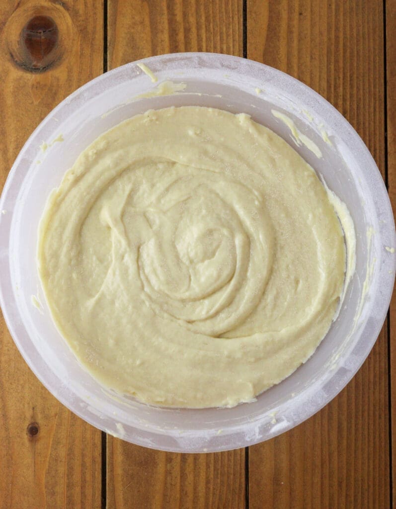 Ustipci batter in the making.